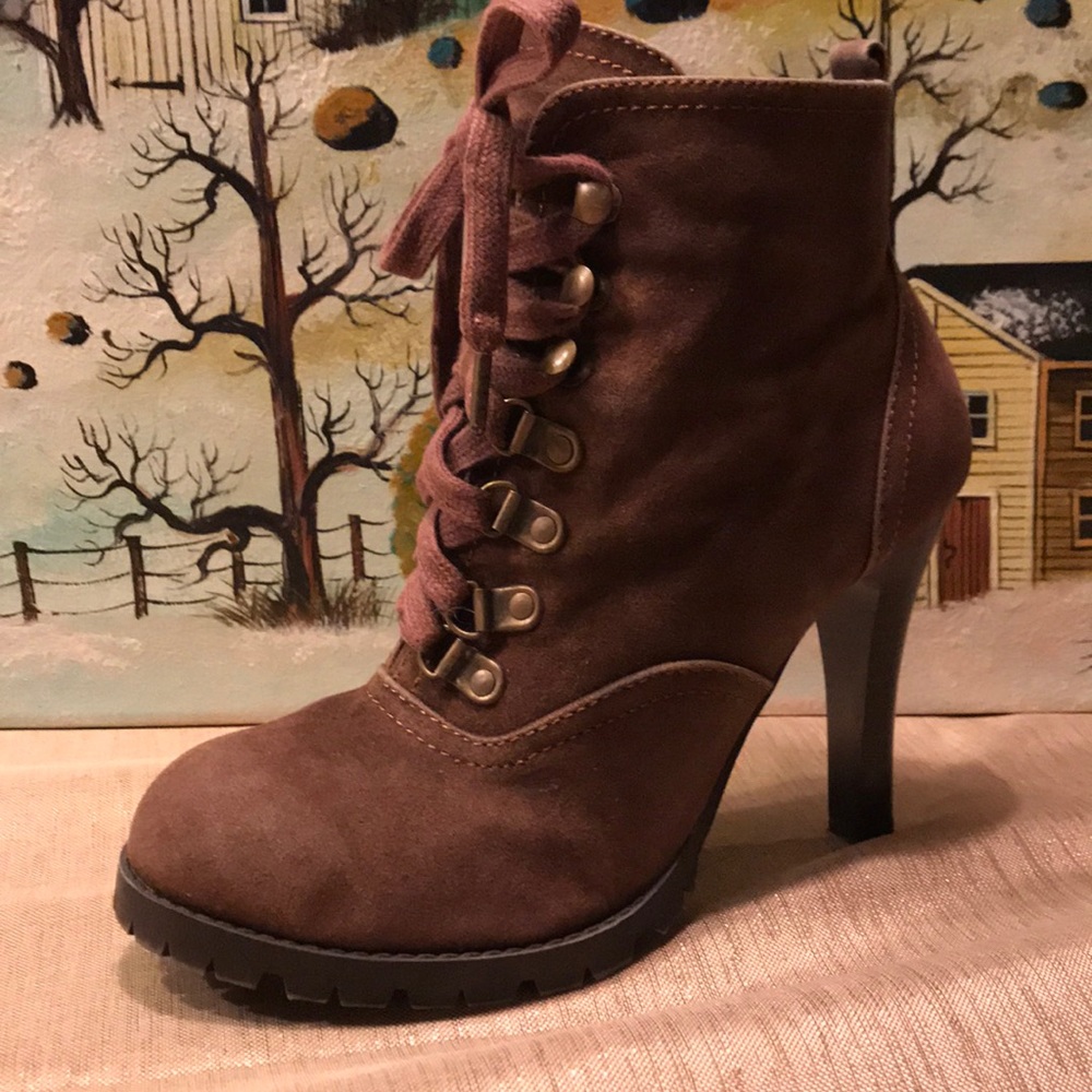 Brown Suede Bootie